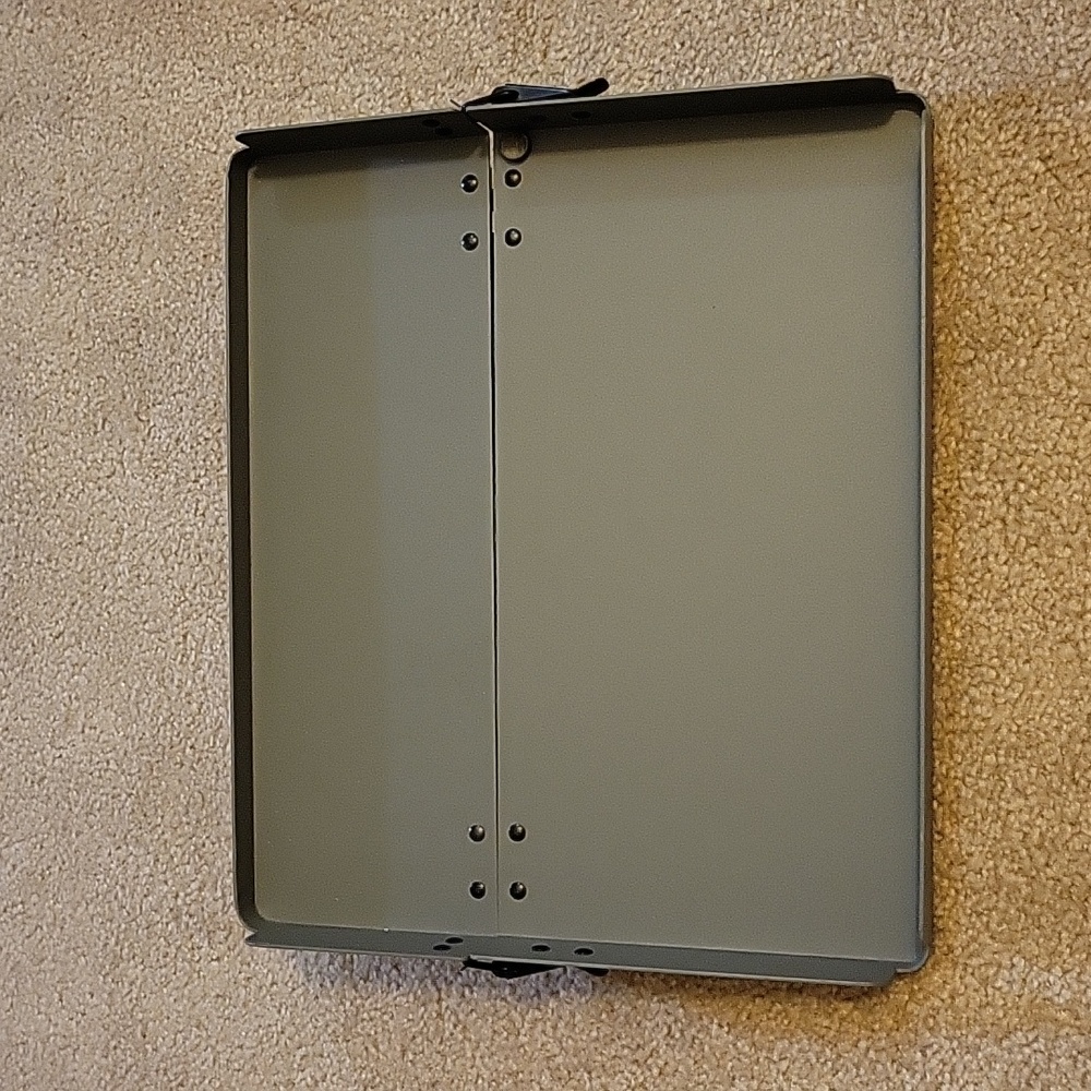 Folding Dorm bed tray/shelf